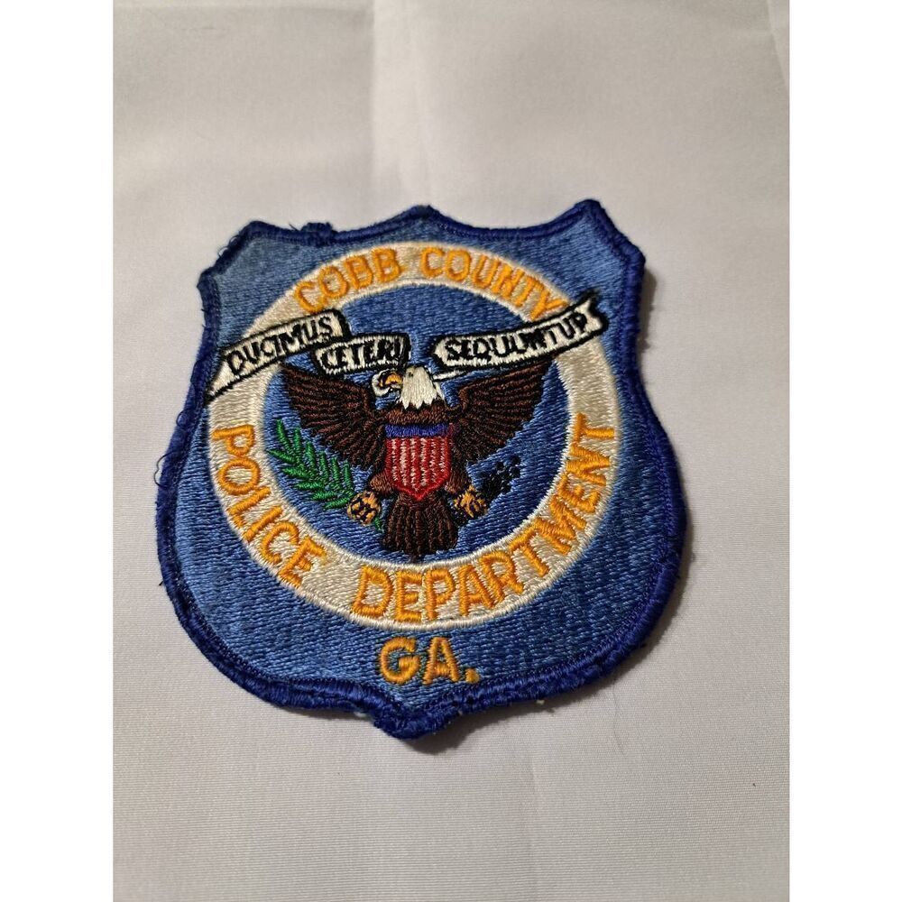Vintage Cobb County Georgia GA Police Department Sew on Patch